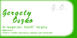 gergely oszko business card